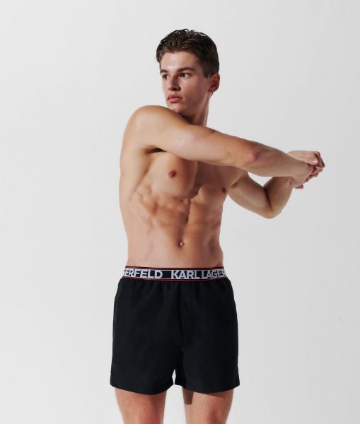 სურათი Karl Lagerfeld - ELONGATED LOGO SHORT SHORTS