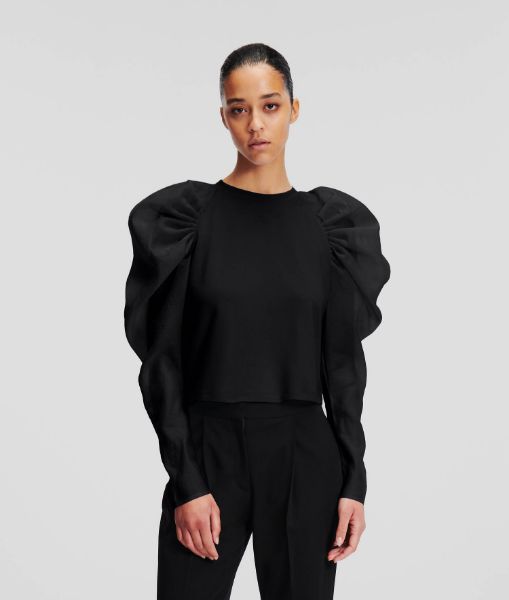 სურათი Karl Lagerfeld - HUNKIMS EDIT ORGANZA PUFFY TOP