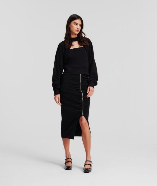 სურათი Karl Lagerfeld - lurex jersey skirt