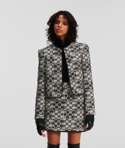 სურათი Karl Lagerfeld - check boucle jacket