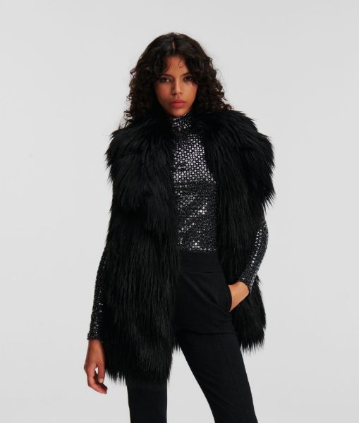 სურათი Karl Lagerfeld - faux fur gilet