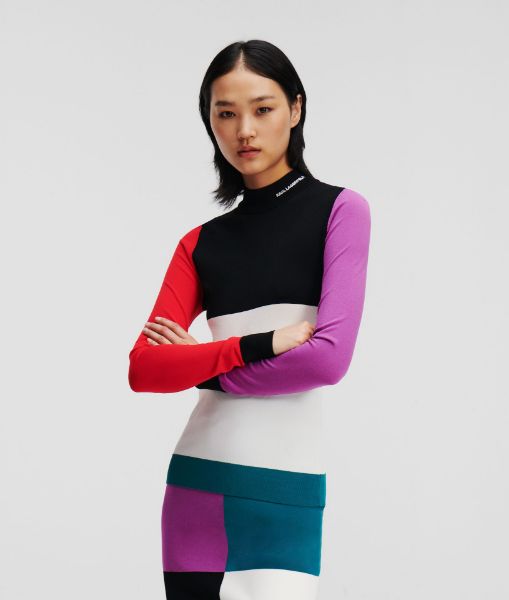 სურათი Karl Lagerfeld - colour block turtle neck