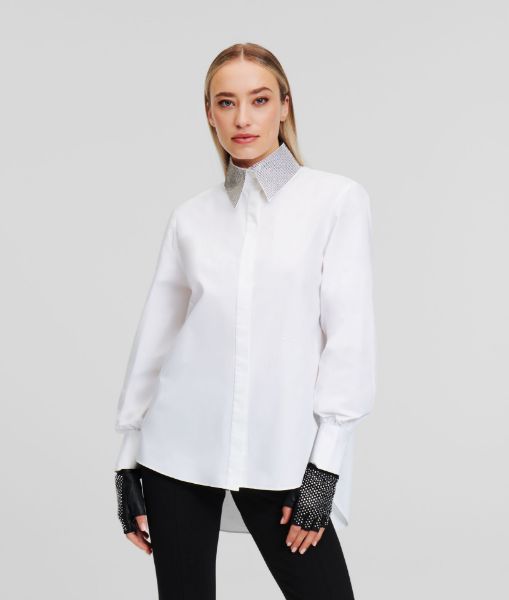 სურათი Karl Lagerfeld - RHINESTONE COLLAR SHIRT