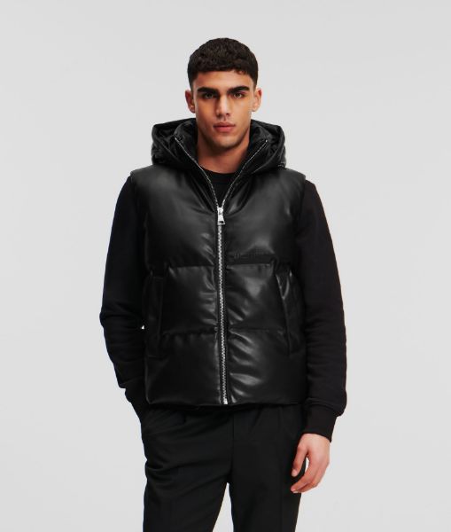 სურათი Karl Lagerfeld - FAUX LEATHER PUFFER VEST