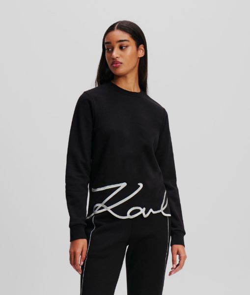 სურათი Karl Lagerfeld - HEM SIGNATURE SWEATSHIRT