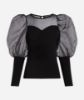 სურათი Karl Lagerfeld - PEARL PUFF SLEEVE TOP