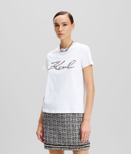 სურათი Karl Lagerfeld - BOUCLE KARL SIGNATURE T-SHIRT