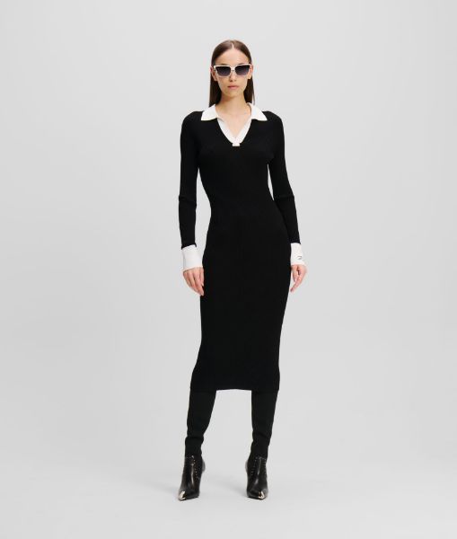 სურათი Karl Lagerfeld - LSLV POLO KNIT DRESS