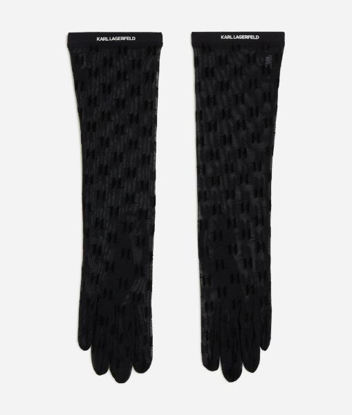 სურათი Karl Lagerfeld - K/MONOGRAM FF LONG EVE GLOVE