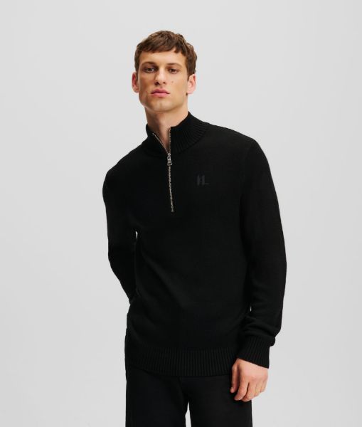 სურათი Karl Lagerfeld - HALF ZIP TURTLENECK